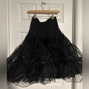 Black tulle petticoat